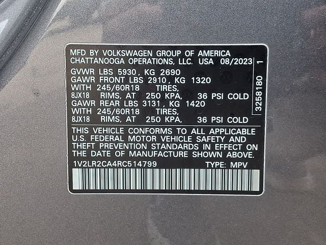 2024 Volkswagen Atlas 2.0T SE