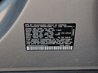 2022 Volkswagen Atlas Cross Sport 2.0T SEL R-Line