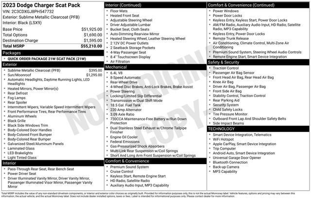2023 Dodge Charger R/T Scat Pack