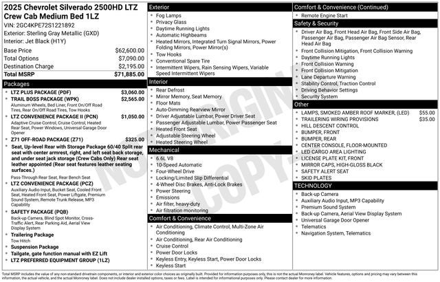 2025 Chevrolet Silverado 2500HD LTZ