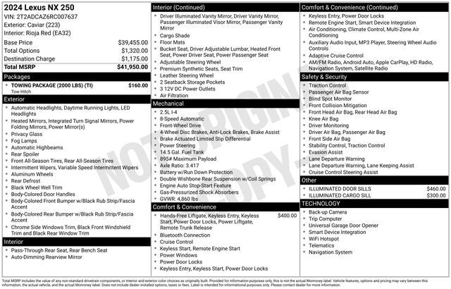 2024 Lexus NX 250 Base