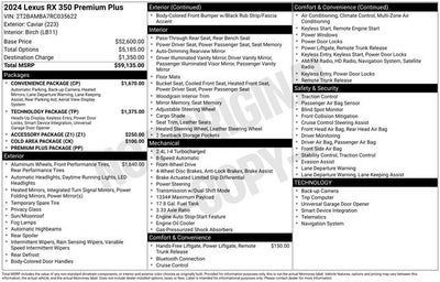 2024 Lexus RX 350 Premium Plus