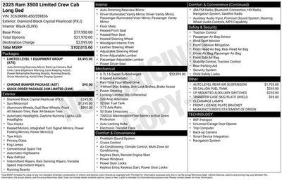 2025 RAM 3500 Limited