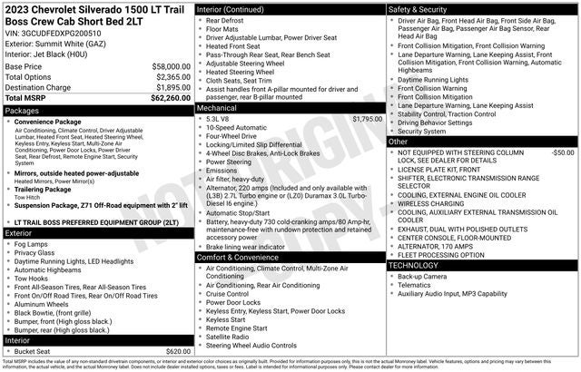 2023 Chevrolet Silverado 1500 LT Trail Boss
