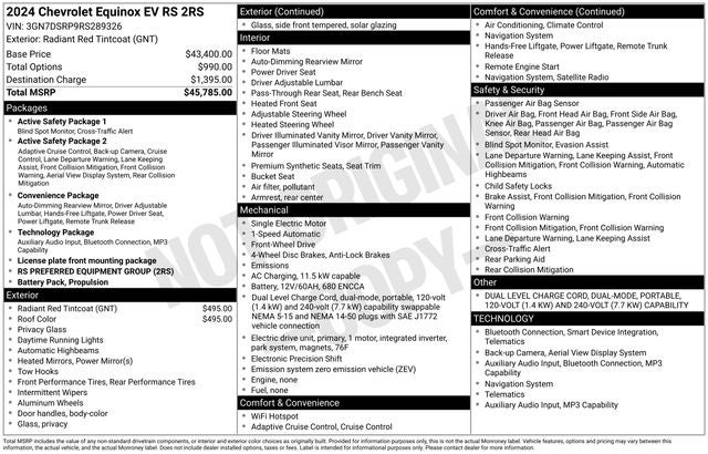 2024 Chevrolet Equinox EV RS