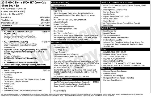 2015 GMC Sierra 1500 SLT