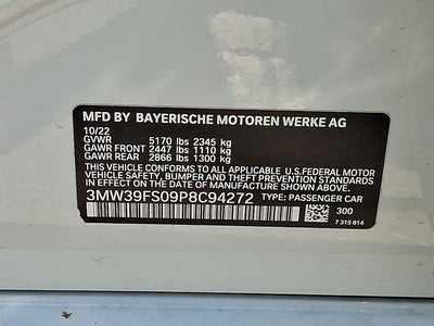 2023 BMW 3 Series 330e xDrive