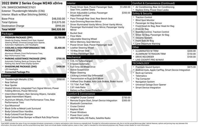 2022 BMW 2 Series M240i