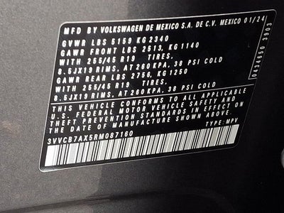 2024 Volkswagen Tiguan 2.0T SE R-Line Black