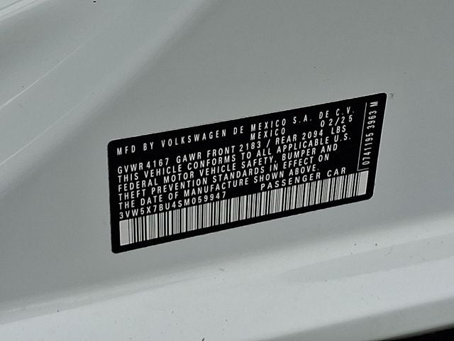 2025 Volkswagen Jetta 1.5T S