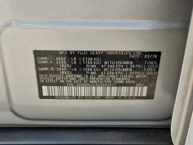 2016 Subaru Outback 2.5i Limited