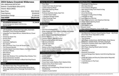 2024 Subaru Crosstrek Wilderness