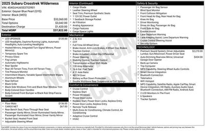 2025 Subaru Crosstrek Wilderness
