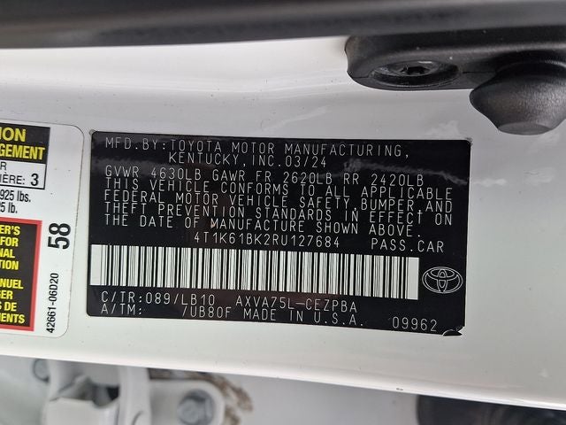 2024 Toyota Camry XSE