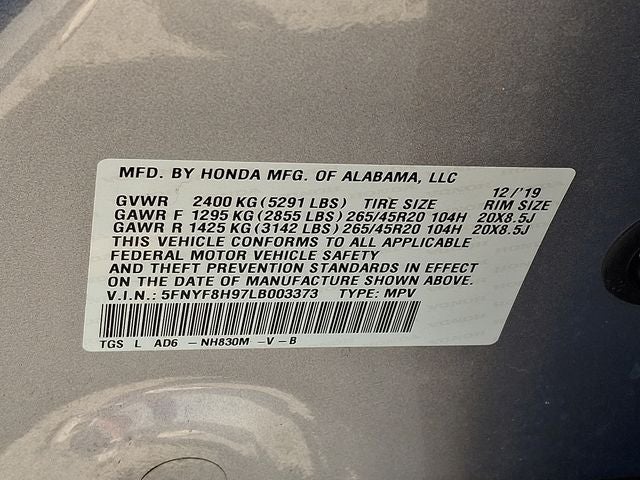 2020 Honda Passport Touring