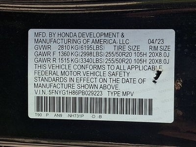 2023 Honda Pilot Elite
