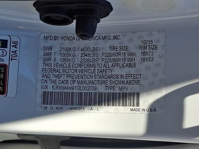 2016 Honda CR-V Touring