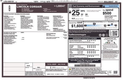 2021 Lincoln Corsair Reserve