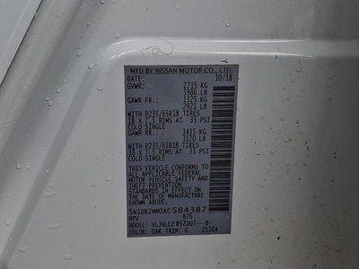 2019 Nissan Pathfinder SV