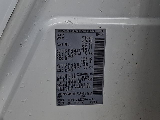 2019 Nissan Pathfinder SV