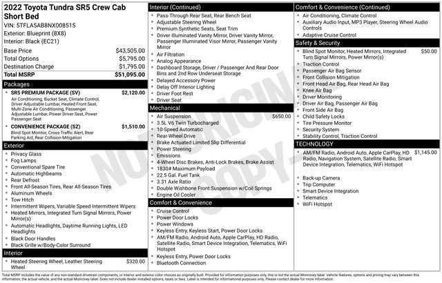 2022 Toyota Tundra SR5