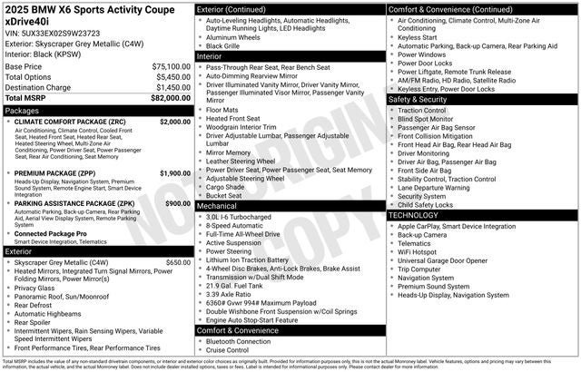 2025 BMW X6 xDrive40i