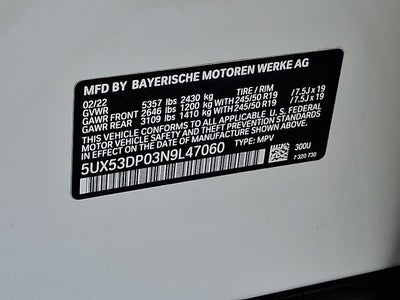 2022 BMW X3 xDrive30i