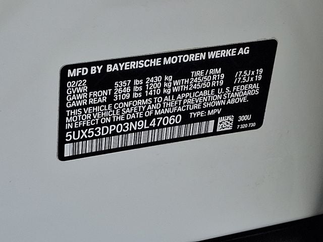 2022 BMW X3 xDrive30i