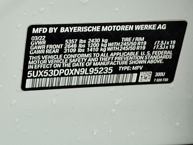2022 BMW X3 xDrive30i