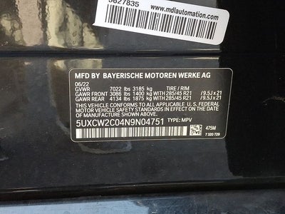 2022 BMW X7 xDrive40i