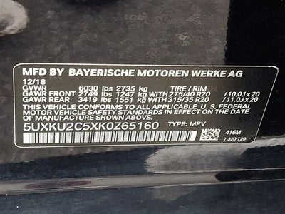 2019 BMW X6 xDrive35i