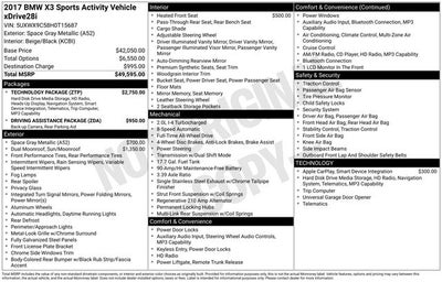 2017 BMW X3 xDrive28i