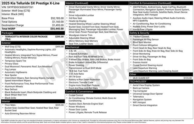 2025 Kia Telluride SX-Prestige X-Line