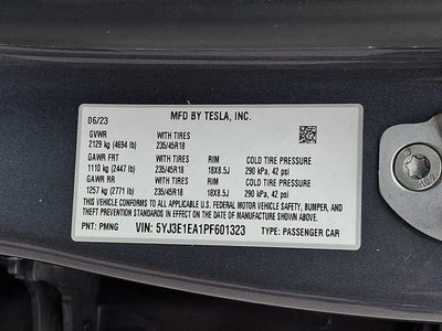 2023 Tesla Model 3 Base