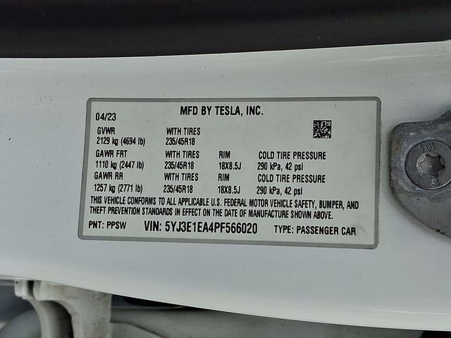 2023 Tesla Model 3 Base