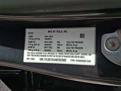 2025 Tesla Model 3 Long Range