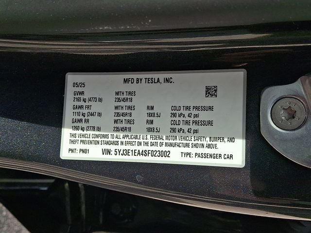 2025 Tesla Model 3 Long Range