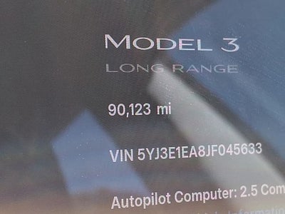 2018 Tesla Model 3 Long Range