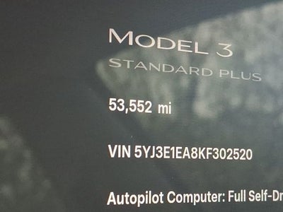 2019 Tesla Model 3 Standard