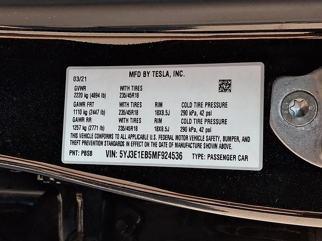 2021 Tesla Model 3 Long Range