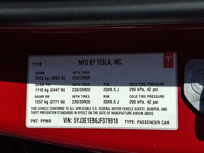 2018 Tesla Model 3 Long Range