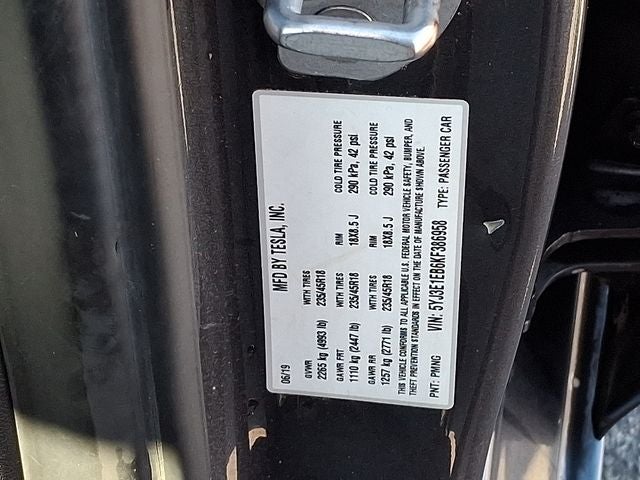 2019 Tesla Model 3 Long Range