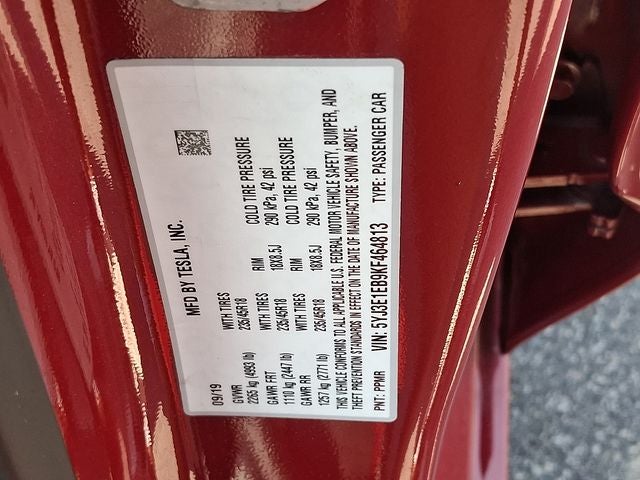 2019 Tesla Model 3 Long Range