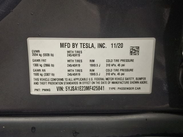 2021 Tesla Model S Long Range