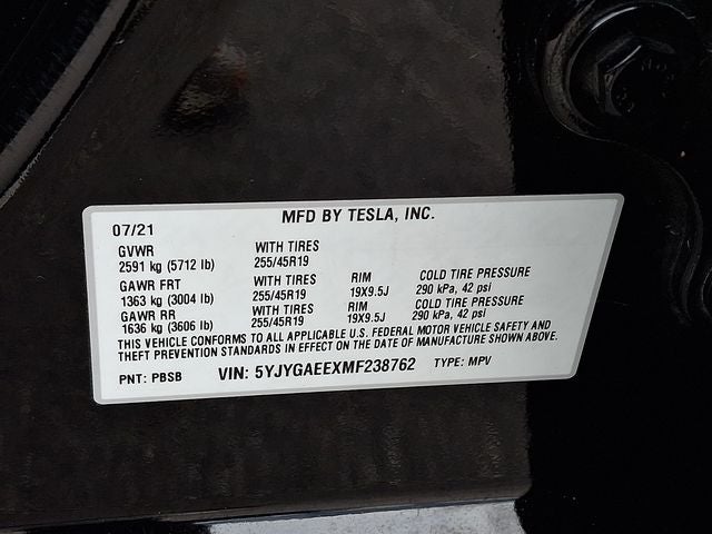 2021 Tesla Model Y Long Range