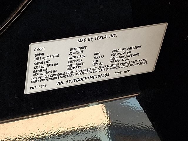 2021 Tesla Model Y Long Range