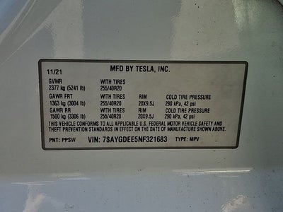 2022 Tesla Model Y Long Range