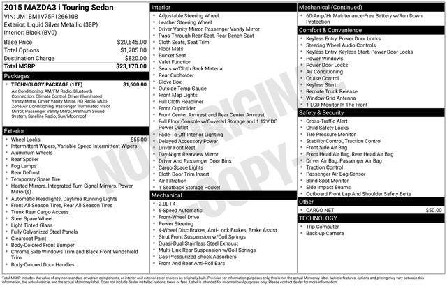 2015 Mazda Mazda3 i Touring