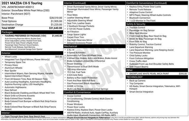 2021 Mazda Mazda CX-5 Touring