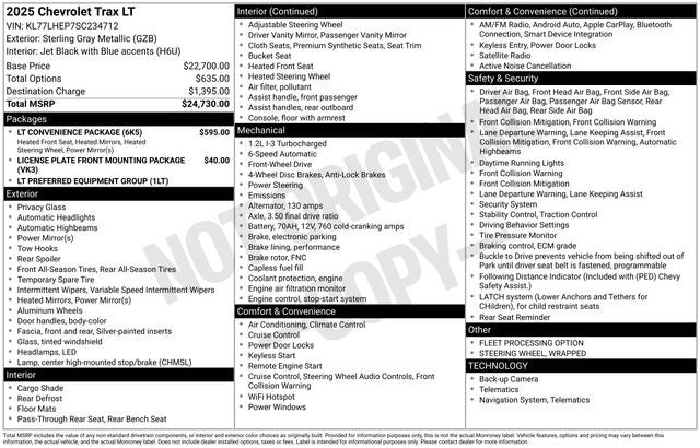 2025 Chevrolet Trax LT